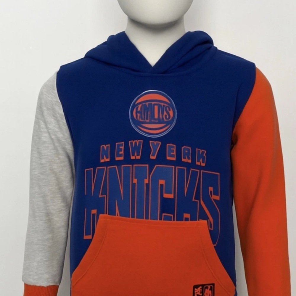 NBA New York Knicks Kids Youth Hoodie - Blue, Gray, Orange 10/12